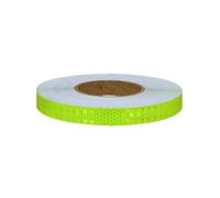 Autocollants réfléchissants imperméables, Bande autocollante de sécurité auto-adhésive en treillis cristal, couleur unie, avertissement danger, for vélo moto 2CM x 50M(Yellow B)