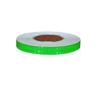 Autocollants réfléchissants imperméables, Bande autocollante de sécurité auto-adhésive en treillis cristal, couleur unie, avertissement danger, for vélo moto 2CM x 50M(Green B)