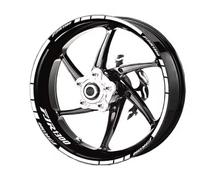 Autocollants Réfléchissants Imperméables Jantes De Roue Moto pour Yamaha FJR1300 (Avant Et Arrière). Accessoires Inclus