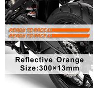 Autocollants Réfléchissants Ktm Pour Moto,Décalcomanies De Réservoir,Course Super Adventure Duke 125 390 1290 200 790 890 690 990,Prêt À Courir - Type Orange 300