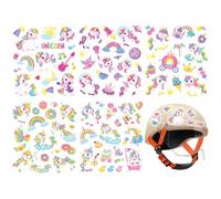Autocollants Réfléchissants, Lot de 5 Autocollant Velo Licorne Autocollants, Vélo Nuit Réfléchissant Sécurité Décoration, Imperméables Réfléchissants Sticker pour Vélo, Casque, Moto