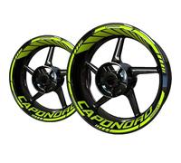 Autocollants Réfléchissants pour Jantes De Moto pour Aprilia Caponord, Bandes De Moyeu, Accessoires De Décoration Lot Complet d'autocollants de Jante(Couleur 3)