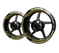 Autocollants Réfléchissants pour Jantes De Moto pour Aprilia Caponord, Bandes De Moyeu, Accessoires De Décoration Lot Complet d'autocollants de Jante(Couleur 4)