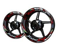 Autocollants Réfléchissants pour Jantes De Moto pour Aprilia Tuono V4, Bandes De Moyeu, Accessoires De Décoration Lot Complet d'autocollants de Jante(Couleur 1)