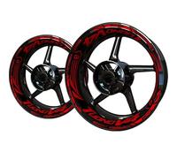 Autocollants Réfléchissants pour Jantes De Moto pour Aprilia Tuono V4, Bandes De Moyeu, Accessoires De Décoration Lot Complet d'autocollants de Jante(Couleur 7)