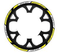 Autocollants Réfléchissants pour Jantes De Moto pour MT07 MT-07 MT 07, Ensemble Complet De Bandes De Moyeux Lot Complet d'autocollants de Jante(Couleur 5)