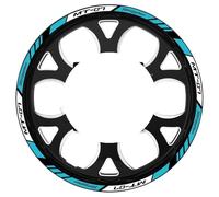Autocollants Réfléchissants pour Jantes De Moto pour MT07 MT-07 MT 07, Ensemble Complet De Bandes De Moyeux Lot Complet d'autocollants de Jante(Couleur 2)