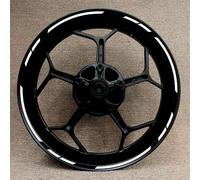 Autocollants Réfléchissants pour Moyeu De Roue Moto, Ensemble Complet D'autocollants pour Jante pour Bumblebee 1000 900 600 400 250 des pièces de Rechange(Style 12)