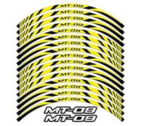 Autocollants Réfléchissants pour Moyeu De Roue Moto pour Yamaha MT-09 MT09 MT 09 17 Pouces, Bande Adhésive Intérieure pour Jante Course, Accessoires