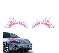 Autocollants réfléchissants pour phares de voiture - Faux cils réfléchissants pour décoration de phares de voiture | Autocollants pour carrosserie de voiture et pare-brise