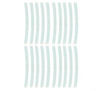 Autocollants réfléchissants pour roues de voiture pour modification des pneus conçus pour améliorer la visibilité et la sécurité de conduite (blanc)