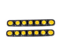 Autocollants Réfléchissants Pour Voiture - 2 Pièces Protection de Pare-Chocs Extérieur Pliable | Autocollant de Sécurité Réfléchissant | pour Voiture Camion SUV Moto Arrière Conduite Nuit