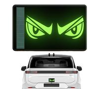 Autocollants Réfléchissants Pour Voiture - Solaire | Panneau D'avertissement D'expression Effrayante Alimenté Étanche Pour Auto Moto Remorque Camion Vélo Nuit Sécurité Autocollant Adhésif Visibilité P