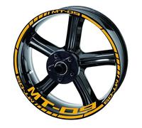 Autocollants Réfléchissants Rayures Jantes De Moto, Ensemble Complet D'autocollants Avant Et Arrière Pour Yamaha Mt 09 Sp 2020 2021 Fond jante réfléchissant(Color13)