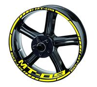 Autocollants Réfléchissants Rayures Jantes De Moto, Ensemble Complet D'autocollants Avant Et Arrière Pour Yamaha Mt 09 Sp 2020 2021 Fond jante réfléchissant(Color6)