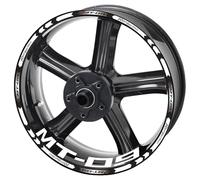 Autocollants Réfléchissants Rayures Jantes De Moto, Ensemble Complet D'autocollants Avant Et Arrière Pour Yamaha Mt 09 Sp 2020 2021 Fond jante réfléchissant(Color1)