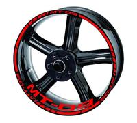 Autocollants Réfléchissants Rayures Jantes De Moto, Ensemble Complet D'autocollants Avant Et Arrière Pour Yamaha Mt 09 Sp 2020 2021 Fond jante réfléchissant(Color11)