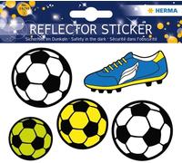 Autocollants réflecteurs HERMA "Football" 1 feuille à 5 autocollants