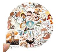 Autocollants Religieux Chrétiens - 50 Pièces Imperméables | Autocollants Esthétique Boho pour Journal Créatif,Pour Gourdes Ordinateurs Téléphones Ados Anniversaire Noël Cadeaux