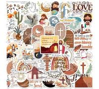 Autocollants Religieux Chrétiens,Créatifs Bohèmes Variés Arts & Loisirs | Décalcomanies Chrétiennes Jésus Autocollants Album Photos - Ados Ordinateurs Carnets Projets Artistiques École Maison Bureau