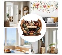 Autocollants religieux Zunetsutock pour les murs - décoration de décoration de Pâques, graphiques muraux inspirants | Designs adhésifs avec des zones de réflexion spirituelle, des membres de l'église
