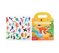 Autocollants repositionnables - Creative Sticker - Jouet éducatif pour et - Interactive Early Learning Activity Book with Themed Scenes - Develops Fine Motor Skills, Creativity