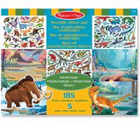 Autocollants réutilisables - animaux préhistoriques bleu TU