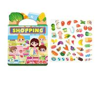 Autocollants Réutilisables,Jouets Éducatifs Réutilisables et Étanches | Livre d'Activités Autocollants Pour | Idéal pour Maison Salle de Jeu Voyage Voiture Fête