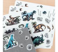 Autocollants Rex London Prehistoric Land (x3) Blanc 23x22x0,1 cm