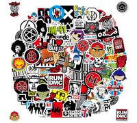 Autocollants Rock Band, 100 Pièces Autocollants de Rock Roll, Musique Vinyle Sticker Bomb Pack, Stickers Hip Hop à La Mode pour Voiture, Moto, Vélo, Skateboard, Snowboard, Ordinateur Portable