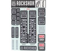 RockShox Kit décalques suspension avant 35 mm Polar gris - Pike/Lyrik/Yari/Domaine/Révélation