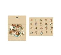 Autocollants romantiques Vintage série Quicksand, décalcomanies esthétiques en PET, motifs rétro nostalgiques pour journal intime, carnet de notes, Scrapbooking, 40 pièces (Ange)