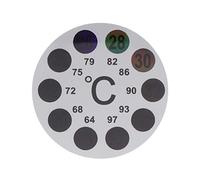 Autocollants ronds adhésifs pour aquarium - Thermomètre de température pour aquarium - Pour bocal à vin - 17,8 à 36,1 °C - 18 °C - Pour chauffage d'aquarium - Thermomètres lumineux - Gravier et sable