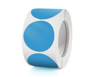 Autocollants Ronds Bleu 38mm Autocollants De Codage Couleur Étiquettes Rouleau Petits Points De Repère Round Sticker 500 Pièces