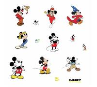 Autocollants - ROOM MATES - Mickey Mouse - 90ème Anniversaire - Multicouleur - Vinyle