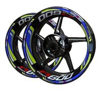 Autocollants Roues Jantes Autocollants pour Jantes De Moto pour Suzuki GSXR600 GSXR 600, Bandes Décoratives pour Jantes Et Pneus, Autocollants Stickers Kit(Couleur 17)