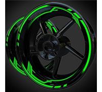 Autocollants Roues Jantes Autocollants Réfléchissants pour Jantes De Moto, pour K&awasaki, pour Ninja, pour ZX10R, pour ZX-10R, Ensemble Complet Stickers Kit(Couleur 1)