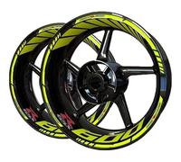 Autocollants Roues Jantes Autocollants Réfléchissants pour Jantes De Moto pour Suzuki GSXR600 GSXR 600, Ensemble Complet Stickers Kit(Couleur 3)