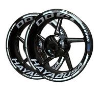 Autocollants Roues Jantes Autocollants Réfléchissants pour Jantes De Moto pour Suzuki Hayabusa 1300, Kit Complet De Décoration Stickers Kit(Couleur 2)