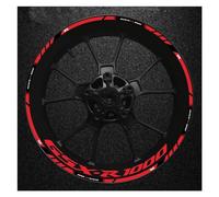 Autocollants Roues Jantes Autocollants Réfléchissants Pour Moyeu De Roue De Moto À Bords Épais, Adaptés Aux Autocollants De Modification De Jante Pour Suzuki Gsxr1000 Gsxr 1000 Stickers Kit(Couleur 12