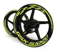 Autocollants Roues Jantes Kit D'autocollants Réfléchissants pour Jantes De Moto pour Suzuki GSXS1000 GSXS 1000, Ensemble Complet De Décoration Stickers Kit(Couleur 7)