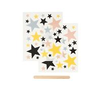 autocollants rub-on étoiles 12 x 15,5 cm