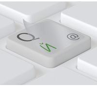 ® Autocollants Russes Pour Claviers Pc/Ordinateur Portable Et Notebook 11X13Mm, Transparent Avec Vernis Protecteur Mat, Couleur Vert Russian Keyboard Stickers