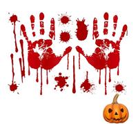 Autocollants Sanglants D’Halloween - Pro | Wall Decal - Autocollants Sanglant Halloween | Pegatinas De Sangre | Vitrofanie Sangue | 2026 Professionnel | Scènes D'horreur | Sol | Fenêtre | Intérieur |