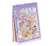 Autocollants scène miniature - 3D pour sac à friandises, autocollants imperméables de dessins animés simulés de scènes de cabine, motifs riches pour adultes et adolescents | Parfait pour le