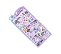 Autocollants scintillants - Cristal de résine 3D Images texturées mignonnes, Amusant Décoratif DIY Pack | Étudiant Adolescent Enfant Adulte École Fournitures d'artisanat pour ordinateur portable