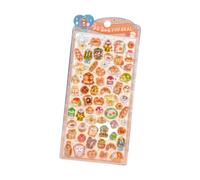 Autocollants Scrapbook 3D - Porte-clés animal en résine époxy 9,5x20 cm | Autocollants mignons pour journal intime et ordinateur portable, pour travaux manuels, étui de téléphone, bouteille d'ea