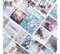 Autocollants Séries Snow Sound Scrapbooking, Étiquette Scrapbooking, Étiquette De Décor, Papeterie Décorative, Pour Agenda, Album Journal Intime, Diy Bricolage, 46 Pièces/Boîte