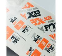 Autocollants Shock Decal Sheet Fox FOX Decal 2021 AM, 40, Factory Noir