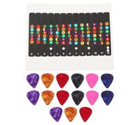 Autocollants Simples de Notes de Guitare, Lot de Sets | Papier PVC Fin et Léger, Lettres et Couleurs Claires, Adhésif Facile à Poser, pour Manche de Guitare Couleur Aléatoire